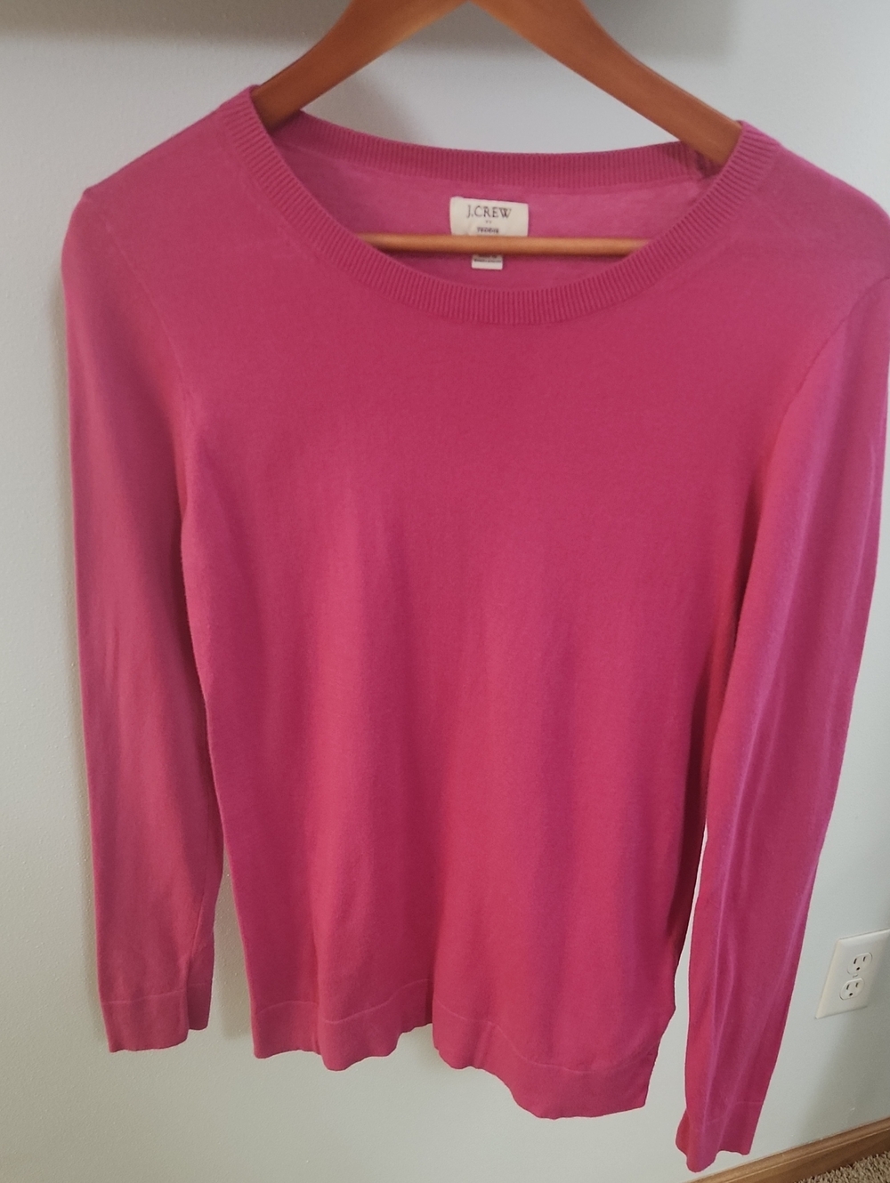 J. Crew Factory Pink Crew Neck Sweater